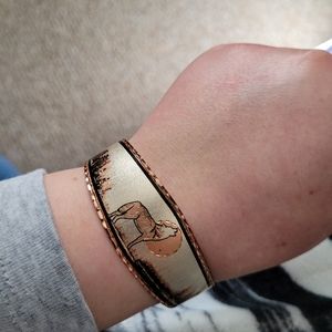 Copper Wolf Bracelet